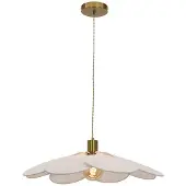 Olucia - NENA - Hanglamp - Beige / Messing - Vorm: Rond
