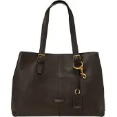Marc O'Polo Leren shopper schoudertas Phillis Shopper Black zwart