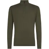 Icebreaker - Thermokleding - M Merino 200 Oasis LS Half Zip Dk Loden voor Unisex van Wol - Maat XL - Groen