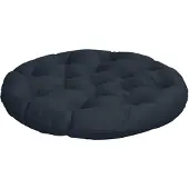 vidaXL Hangstoel Kussen VIANEN 100% Polyester Donkerblauw Ø 80 x 12 cm