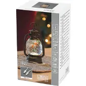 Konstsmide Vogellantaarn LED bruin met timer 3x AAA