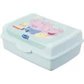 Keeeper broodtrommel Carla Peppa Pig, 1,0 L, aquamarijn