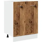 vidaXL Onderkast Lyon 60x46x81,5 cm bewerkt hout oud houtkleurig