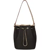 Bugatti schoudertas Ella Bucket Bag Dark Brown donkerbruin