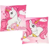 Unicorn Eenhoorn kussen, 1 stuk. Magisch decoratief kussen voor de kinderkamer