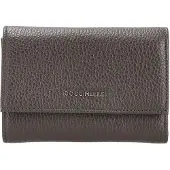 Coccinelle Leren portemonnee Metallic Soft Wallet Grainy Leather Fango donkergroen