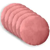 vidaXL Kussensloop 6 st HEERLEN Roze Diam. 50 cm fluweel