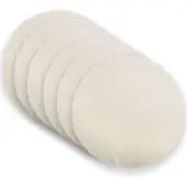 vidaXL Kussensloop 6 st HEERLEN Crèmekleurig Diam. 50 cm Bouclé