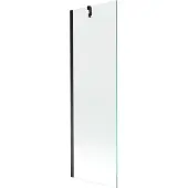 Mexen Next badwand scherm 1-delig 60 x 150 , transparant, zwart - 895-060-000-00-00-70