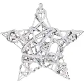 Wellhome Lichtgevende Kerstster Met 15 Warmwitte Leds 40x40x10 Cm