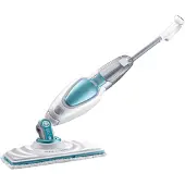 Black & Decker FSM16CD, stoomdweil, blauw, wit, 6 meter, 1600 W, geschikt voor tapijten, glas, harde vloeren, en voor gebruik in kleine ruimtes