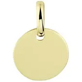 New Bling - 9NBG-0829 - 14K geelgouden Hanger – Rond Gesloten – 14mm – Dames Sieraad