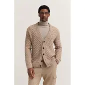 Bugatti Herren Vest met V-hals en vlechtlook