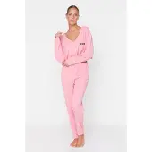 Trendyol Vrouwen Ronde hals Pyjama Set 2 pak
