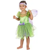 Vegaoo - Groene met paarse fee outfit voor meisjes