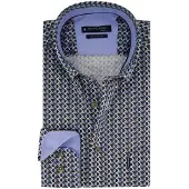 Giordano overhemd blauw geprint