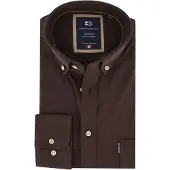 Giordano overhemd bruin jersey