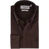 Ledub Modern Fit overhemd bruin