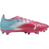 Puma Heren Ultra Match Stevige Grond Voetbalschoenen (Roze/Blauw)