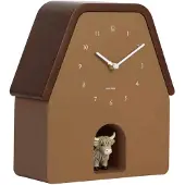 Karlsson Highland Cow Cuckoo Wandklok | Met Koekoeksklok | 22.7x25x9.4cm