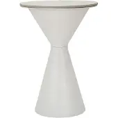 Mauro Ferretti Tafel, wit, dubbel, diameter 44,5 cm, lengte 63 cm