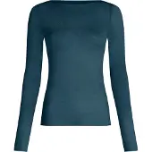 Hunkemoller super soft Boothals Shirt met Cashmere Blauw Dames | Maat: XS