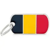 My Family Naamplaatje Huisdier Belgische Vlag