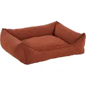 Flamingo kattenbed Oana, rechthoekig, terracotta, afmetingen: 80 x 67 x 22 cm