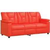 vidaXL Bank Rood 191 x 85 x 93 cm Kunstleer