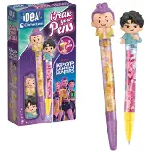 Clementoni Jeu créatif Crée tes stylos K-Pop Demon Hunters Rumi et Jinu