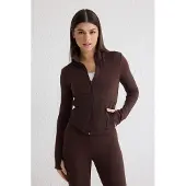 Trendyol Tussenjas chocoladebruin