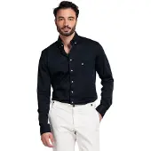 Giordano overhemd donkerblauw jersey