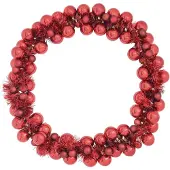 vidaXL Kerstbal Guirlande Rood 186 cm Polystyreen