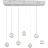 Schöner Wohnen Hanglamp Lini, dimbaar, wit / opaal, Woon-/ Eetkamer, Kunststof, Modern