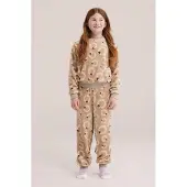 We fashion Meisjes fleece pyjama met print