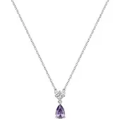 Brosway FANCY FMP111 ZILVEREN KETTING MET PAARSE/TRANSPARANTE ZIRKONIA'S 1 STUK