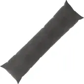 vidaXL Kussen met kussen HEERLEN Donkergrijs 40 x 145 cm fluweel