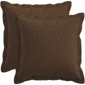 vidaXL Kussen met kussen HOUTEN 2 st Bruin Faux Linnen