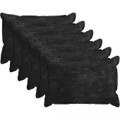 vidaXL Kussensloop 6 st HOUTEN Antraciet 50 x 75 cm Chenille Stof