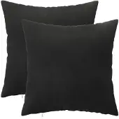 vidaXL Kussen met kussen HEERLEN 2 st Zwart fluweel