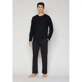 JOOP! Pyjama lang ' Loungewear ' zwart