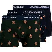Jack & jones Junior Onderbroek 'JACGATE DEER' donkerblauw / karamel / donkergroen / wit