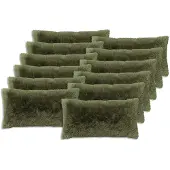 vidaXL Kussen 12 st HEERLEN Groen 40 x 80 cm PV Fleece
