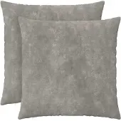 vidaXL Kussensloop 2 st HEERLEN Lichtgrijs 65 x 65 cm