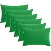 vidaXL Kussensloop 6 st HEERLEN Groen 50 x 75 cm Polyester