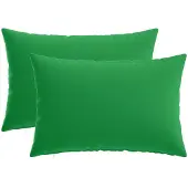 vidaXL Kussensloop 2 st HEERLEN Groen 50 x 75 cm Polyester
