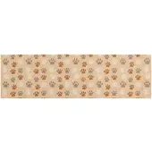 vidaXL Keuken Tapijt Beige pootjes 150 x 45 cm 100% Polyamide Wasbaar