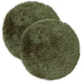 vidaXL Kussen 2 st HEERLEN Groen Ø 40 cm PV Fleece