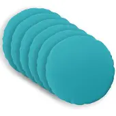 vidaXL Kussensloop 6 st HEERLEN Turquoise Ø 50 cm Polyester