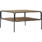 vidaXL Bijzettafel Artisanaal eiken 100 x 50 x 46 cm Bewerkt hout